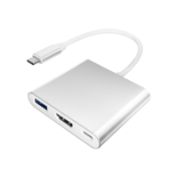 Adaptador USB-C para HDMI 4K, USB 3.0, Carga PD Rápida, Compatível com MacBook, Thunderbolt 3, Samsung DEX, Transferência de Dados Ultra Rápida, Expansão Multimídia