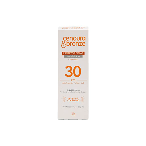 Cenoura e Bronze Protetor Solar Facial Cenoura & Bronze Fps 30 50G