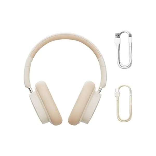 Fone de Ouvido Sem Fio Bluetooth Baseus Bowie D05-70 Horas (CREME)
