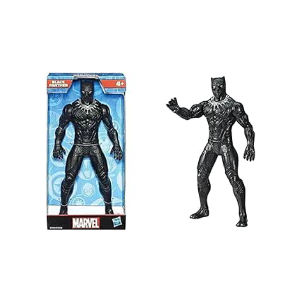 Marvel, Boneco Pantera Negra Olympus, Preto e Prata