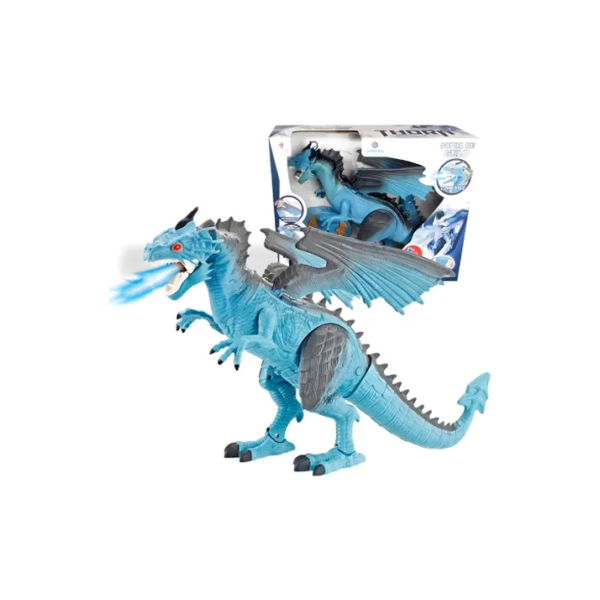 Dragao Sopro De Gelo Thorn Controle Remoto Polibrinq Dg051 Cor Azul