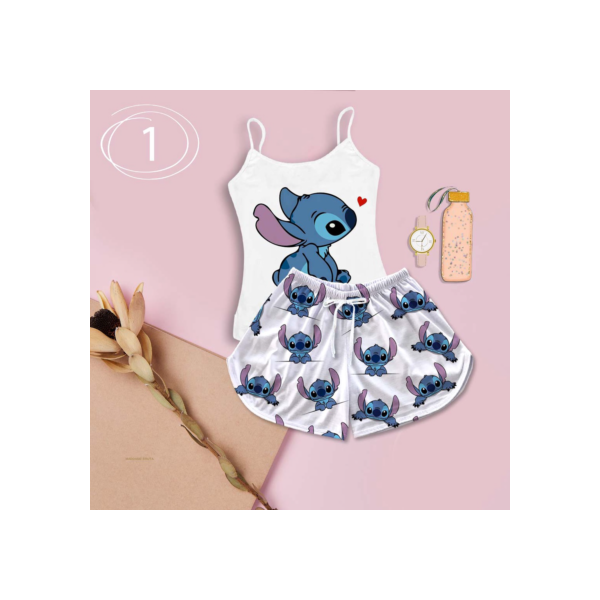 Baby Doll Feminino Adulto Stitch