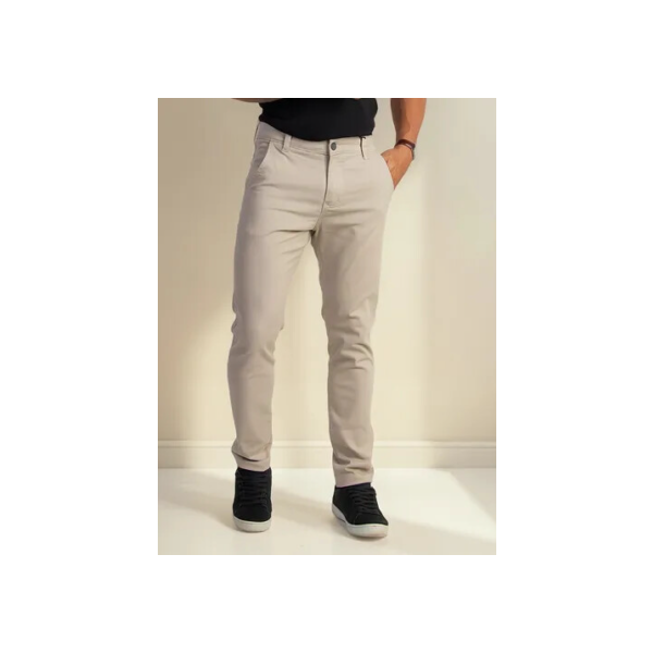 Calça Sarja Social Masculina Esporte Fino Com Elastano