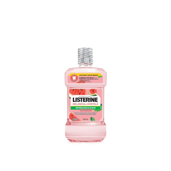Listerine Enxaguante Bucal Melancia & Hortelã Sem Álcool, 1L