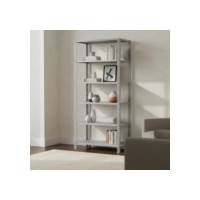 Estante De Aço 42cm 6 Bandejas Linha Pesada C/ Coluna L3 Cinza