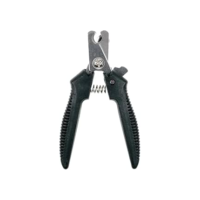Alicate para Cortar Unhas de Animais de Estimação Pet, Gato, Cachorro, 12 cm, Vermelho ou Preto (Preto)