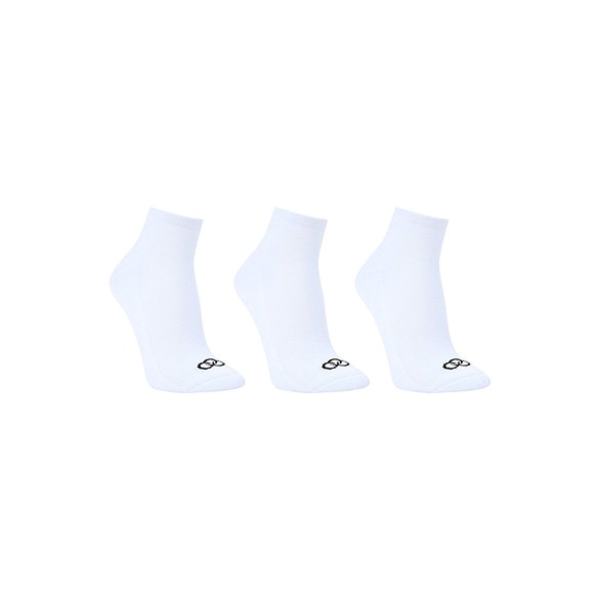 Kit Meia Olympikus Cano Curto C/ 3 Pares Feminino - Branco