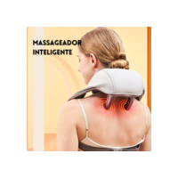 Massageador De Pescoço Inteligente De Compressão / Sem Fio / Alívio Da Dor de Pescoço e Coluna- OFICIAL