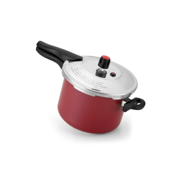 Panela De Pressão 4,5 Litros Antiaderente Teflon Com Tampa Externa Cinza PROMOÇAO