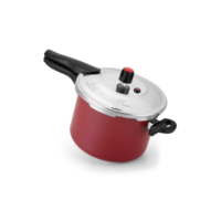 Panela De Pressão 4,5 Litros Antiaderente Teflon Com Tampa Externa Cinza PROMOÇAO
