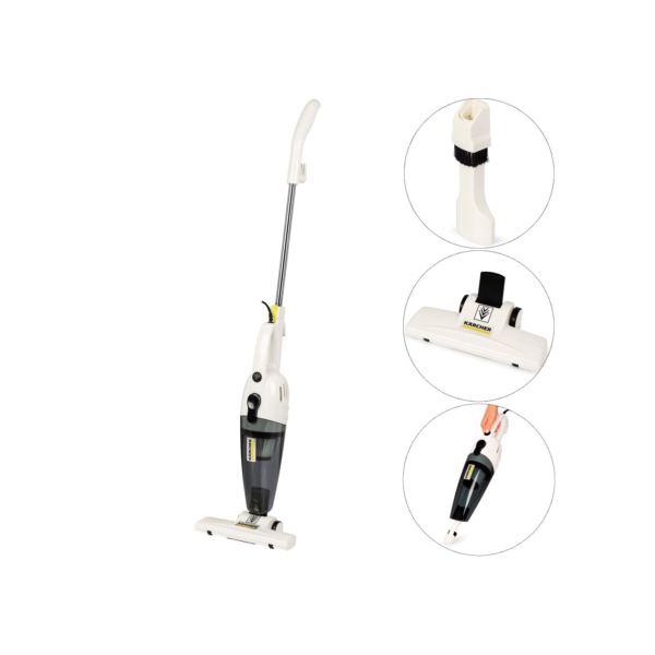 Aspirador de pó 2 em 1 portátil e vertical 1000W filtro hepa VCL 1 Karcher