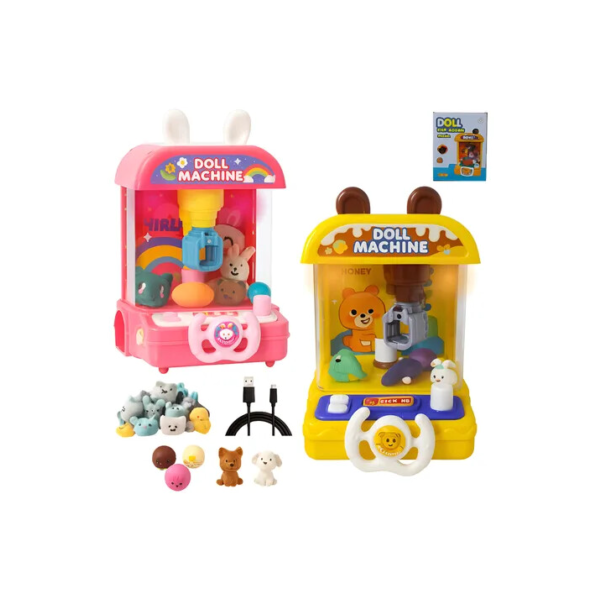 Mini Maquina De Pegar Bichinho Infantil Garra + 20 Brindes