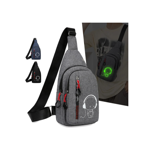 Bolsa de peito crossbody coreana masculina, mochila de ciclismo, bolsa de ombro masculina, moda casual, nova, 2024