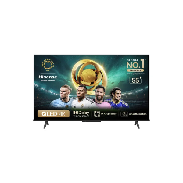 Hisense Smart TV UHD 4K QLED 55" Polegadas 55Q6N Google TV com HDR10+ Dolby Atmos Sports Mode Game Mode Plus e Compatível com Alexa