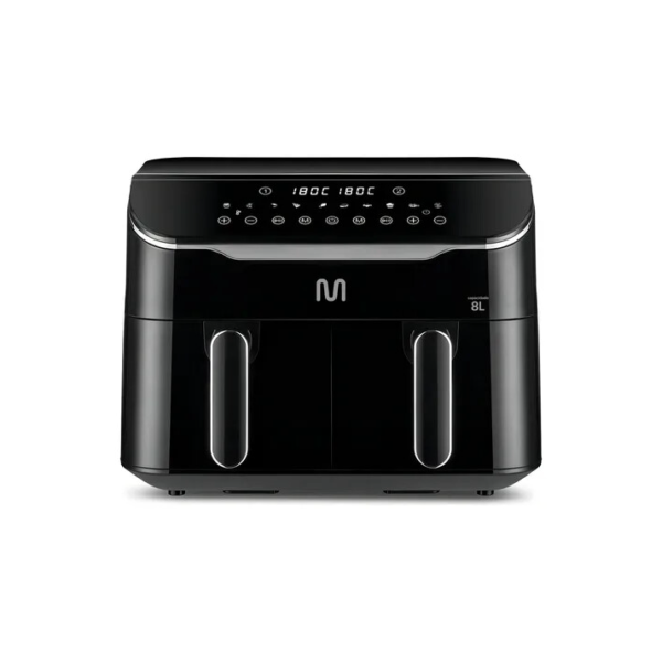 Fritadeira Elétrica Air Fryer 8l 2 Gavetas Multi Go219 Cor Preto Multilaser