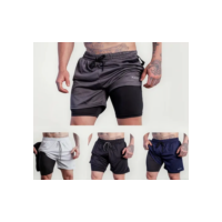 Kit 4 Shorts 2 Em 1 Masculino Dryfit Academia