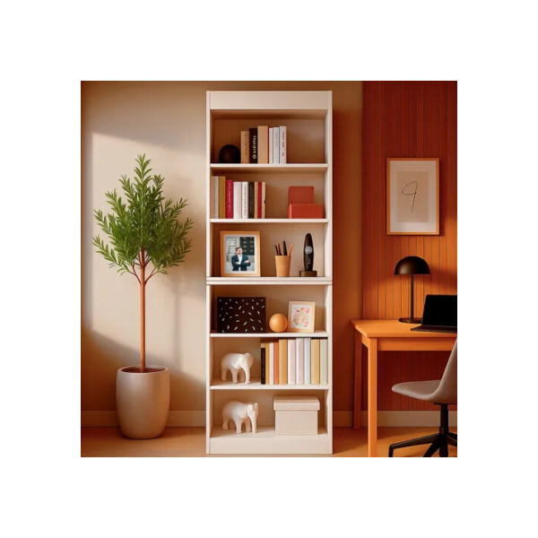 Estante 5 Prateleiras Alta Para Livros E Pastas - Bonatto