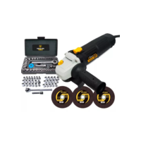 Kit Lixadeira Esmerilhadeira Prof. 4.1/2 + Jogo De Soquete