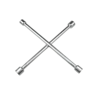 Chave De Roda Cruz 4 Bocas Tipo Cruz Estrela Universal Ferramenta Automotiva 17x19x21x23