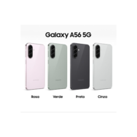 Smartphone Samsung Galaxy A56 5G 256GB//128GB, 8GB RAM, Câmera 50MP, IP67, Super AMOLED 6.7", Recursos AI