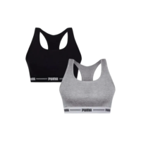 Kit 2 Top Academia Puma Treino Fitness Esportivo Algodão