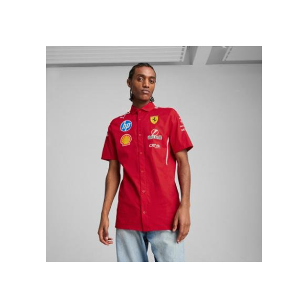 Camisa Puma Scuderia Ferrari 2025 Team Masculina - Vermelho
