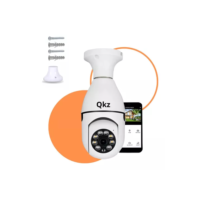 Câmera de Segurança Qkz KZ-818 Lâmpada Ip Wifi com Visão Noturna Cor Branco