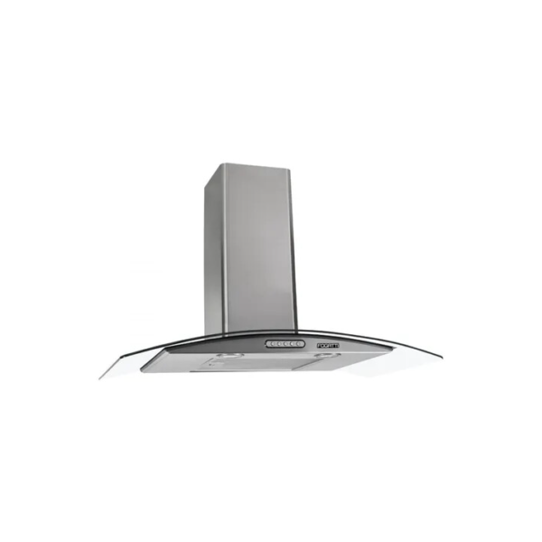 Coifa De Parede Fogatti Slim 80cm Vidro Curvo Inox