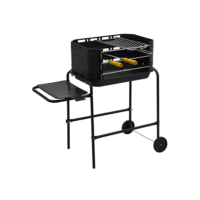 CHURRASQUEIRA MÓVEL COM RODINHAS PRO TORK PRETA