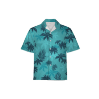 Camisa de flor havaiana masculina, lapela casual, manga curta, estampada colorida, cardigã acessível na moda, férias de verão, nova, 2024