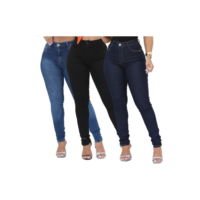 Kit De 3 Calca Feminina Moda Atacado Premiun Cintura Alta