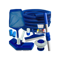 Kit Limpeza Piscina Fibra Vinil Acessorios Aspirador Peneira