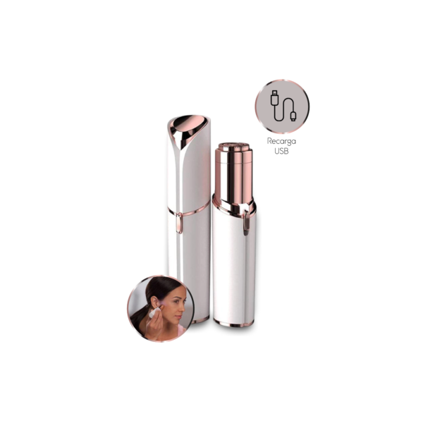 Depilador Elétrico Batom Indolor Portátil Facial Touch  Removedor de Pêlos Indesejados Recarregável