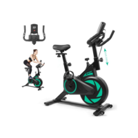 Bicicleta Ergométrica Fitness Spinning, Bicicleta Ergométrica Indoor com Ajuste de Resistência, Monitor LCD e Assento Confortável, Bike de Exercício Interno, Bike Ergometrica, Bicicleta Estática