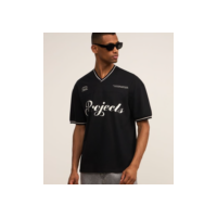 Camiseta em Algodão Sportcore com Estampa Lettering Contrastante Preto