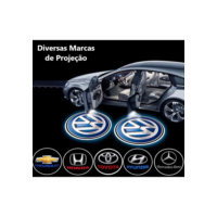 1 par Lâmpada LED Sem Fio Para Carro/Projetor De Luz Laser Bem-Vindo com Marca de Carro Universal Decorativo