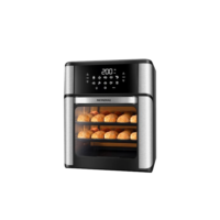 MONDIAL Fritadeira Air Fryer Forno Oven 12L, Preto/Inox, 2000W, 220V - AFON-12L-BI