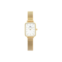 Relógio Feminino Saint Germain Quadrado Square Chelsea Gold Cor da correia bisel Dourado Cor do fundo Branco