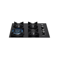 FISCHER COOKTOP À GÁS 4 BOCAS TRIPLA CHAMA INFINITY MESA VIDRO PRETO BIVOLT - 26297-57076