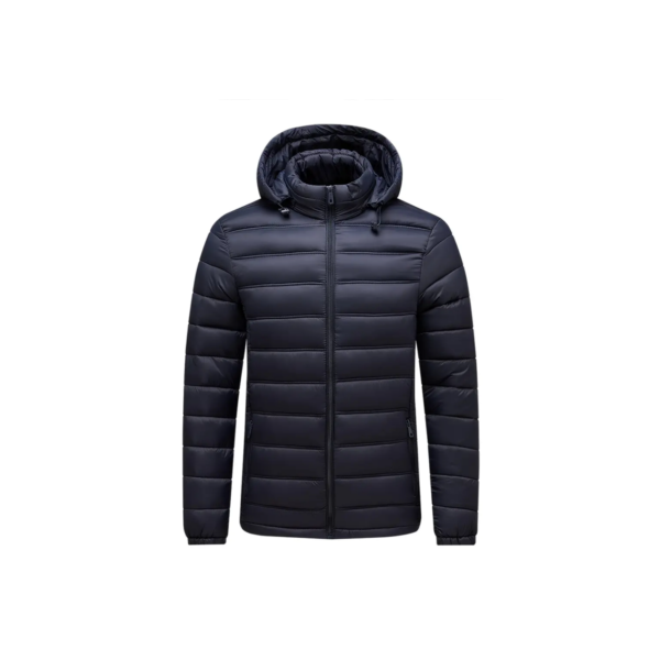 Jaqueta Bobojaco Forrada Impermeável Nylon Puffer Masculino com Capuz  Removivel