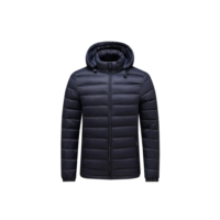 Jaqueta Bobojaco Forrada Impermeável Nylon Puffer Masculino com Capuz  Removivel
