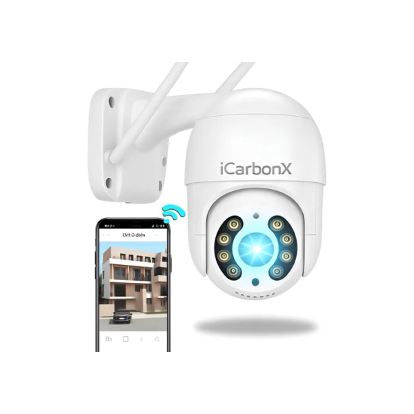 Câmera Ip A8 App Icsee Infravermelho Prova D'água Externa Wifi Hd 3 Cor Branco