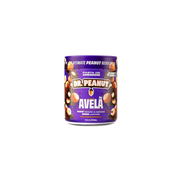 Dr. Peanut Pasta De Amendoim Avelã 600g - Com Whey Protein