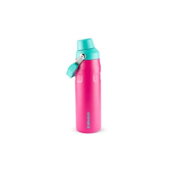 Stanley - Garrafa de água Aerolight Fast Flow, garrafa isolada a vácuo para bebidas frias, aço inoxidável leve, 710 ml, Passion Pink