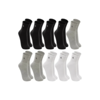 Kit 10 Pares Meia Lupo Original Masculina Cano Médio Algodão