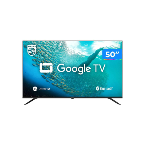 Smart TV 50" 4K UHD D-LED Philips Série 7019 50PUG7019/78 VA Wi-Fi Bluetooth Google Assistente 3 HDMI 2 USB