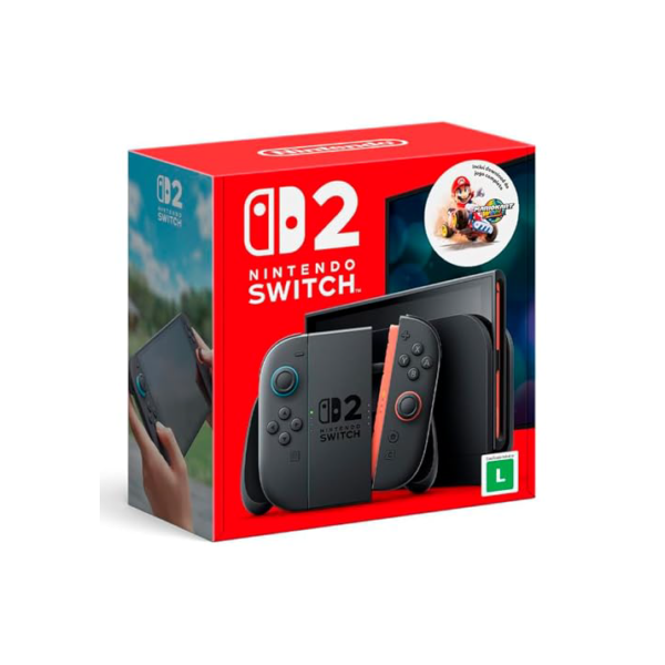 Bundle Nintendo Switch 2 + Jogo Digital Mario Kart World – Modelo Nacional de Tomada