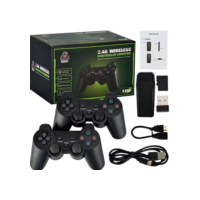 Videogame Stick 4K 64gb 2 Controles Sem Fio Console Portatil Jogos Retro Antigo