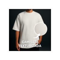 Camiseta Texturizada Oversized camisa Premium Off white - Preta Textura Modelo de luxo Artistas Tricot
