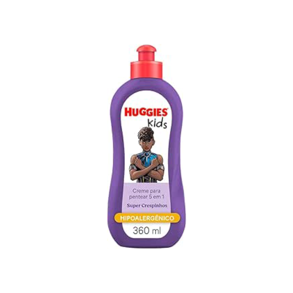 Creme de Pentear Huggies Super Crespinhos Pantera Negra 360ml